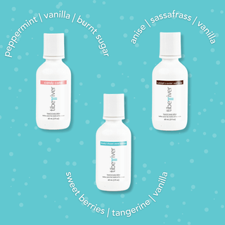 Holiday Mini Hand & Body Lotion Trio set with scent descriptions